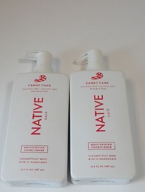 Native Candy Cane Conditioner Duo 16.5oz Moisturizing Sulfate Free